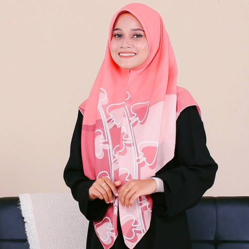 Tudung Bawal Cotton Voile - Teratai